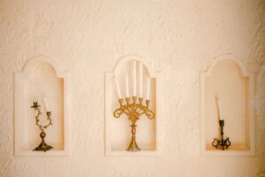 21 Year Anniversary Gift - Brass Candleholders
