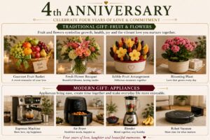 4th anniversary gift ideas