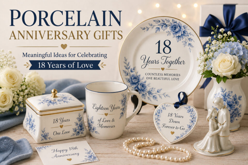 Porcelain Anniversary Gifts for 18 Years of Marriage