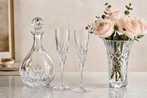 15 year anniversary gift-elegant_tabletop_with_crystal_and_roses